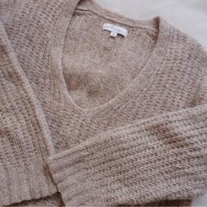 BARE KNITWEAR Layer V Alpaca Sweater in Sand